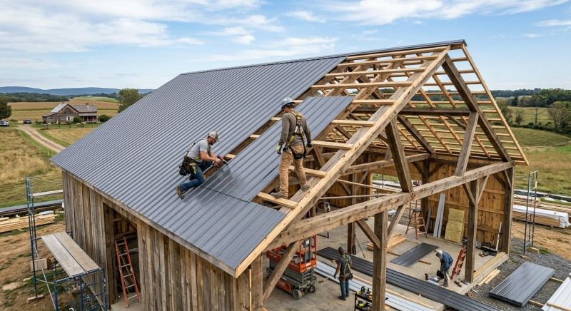 Barn Roof Installation in Alexandria, VA