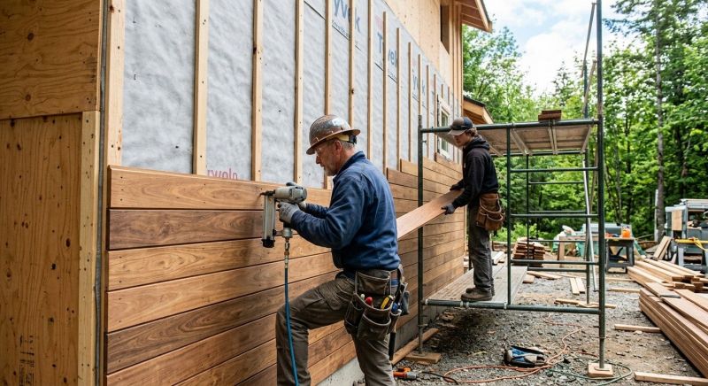 Barn Wood Siding Installation in Boston, MA