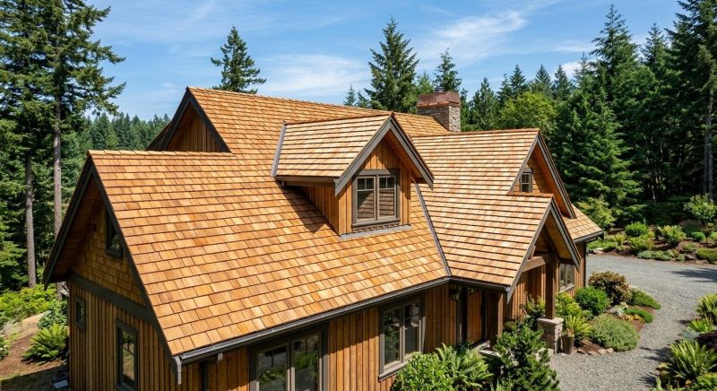Cedar Shake Roof Construction in Fredericksburg, VA