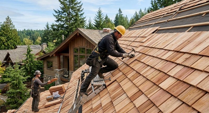 Cedar Shake Roof Construction in Alexandria, VA