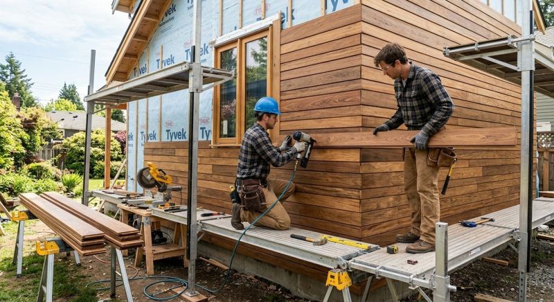 Hardwood Siding Installation in Boston, MA
