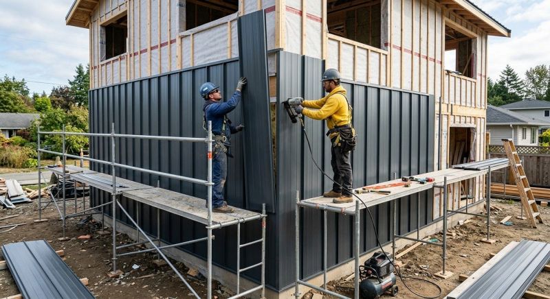 Metal Barn Siding Installation in Boston, MA