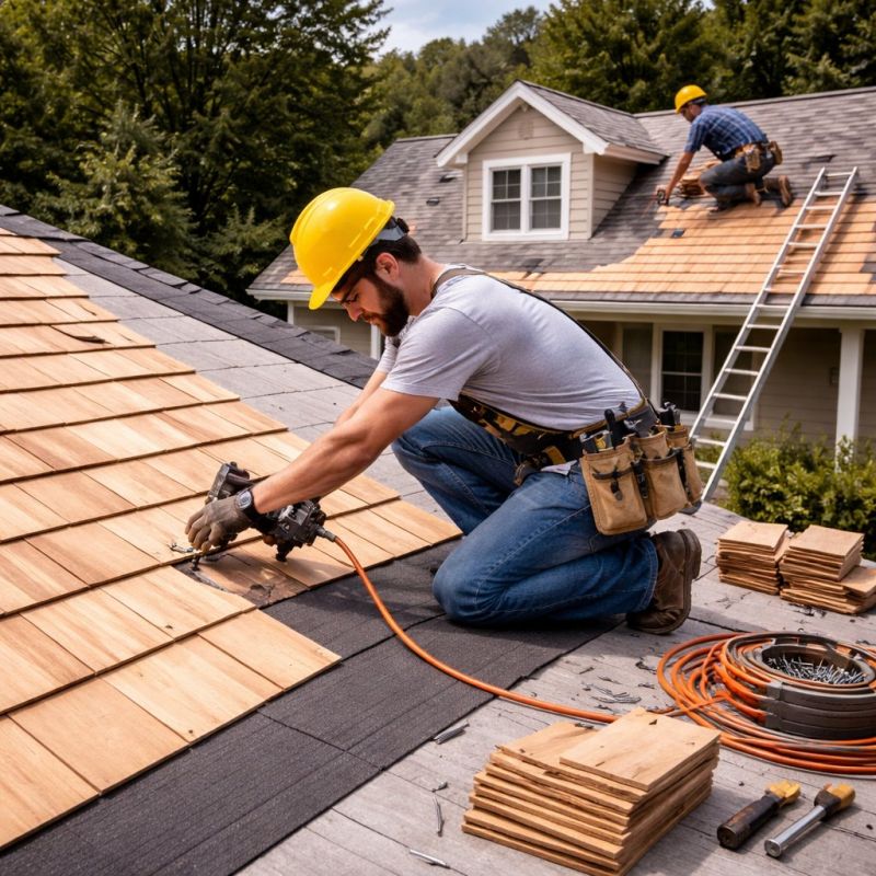 Wood Roofing Installation in Fredericksburg, VA